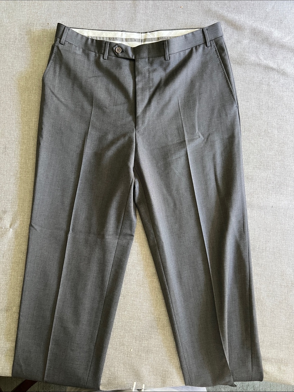 Canali Men's Gray Dress Pants